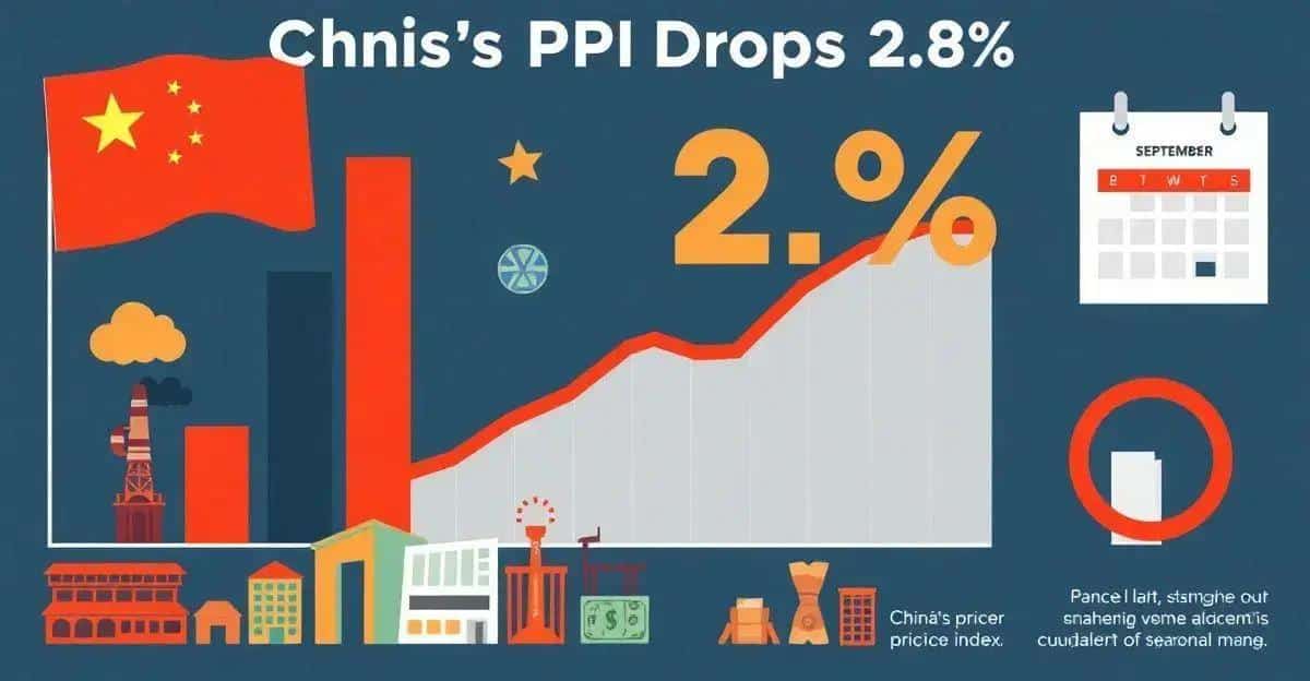 Queda de 2,8% no Índice de Preços ao Produtor da China