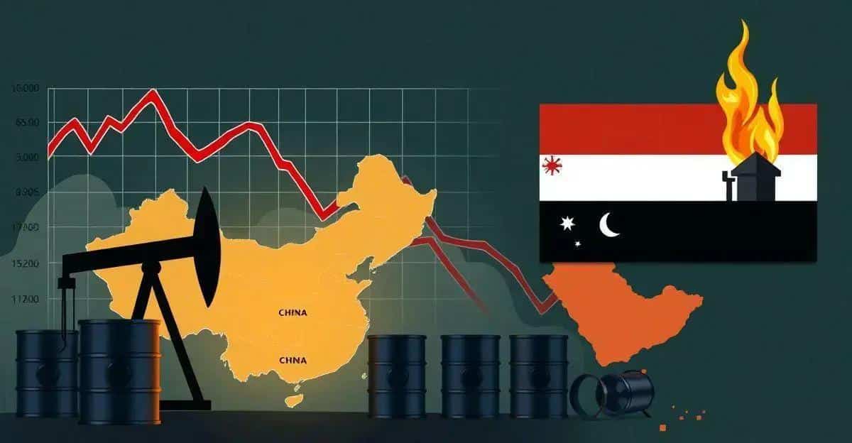 Queda do Petróleo: Menor Demanda na China e Tensão no Oriente Médio