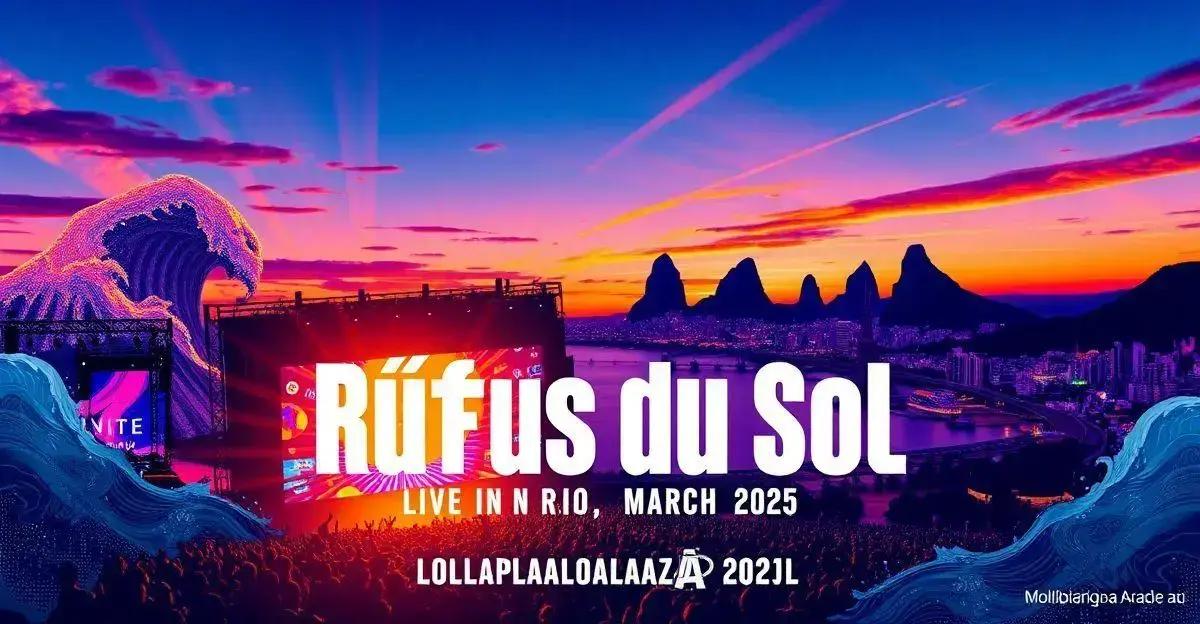 Rüfüs du Sol Anuncia Show no Rio e Lollapalooza Brasil 2025