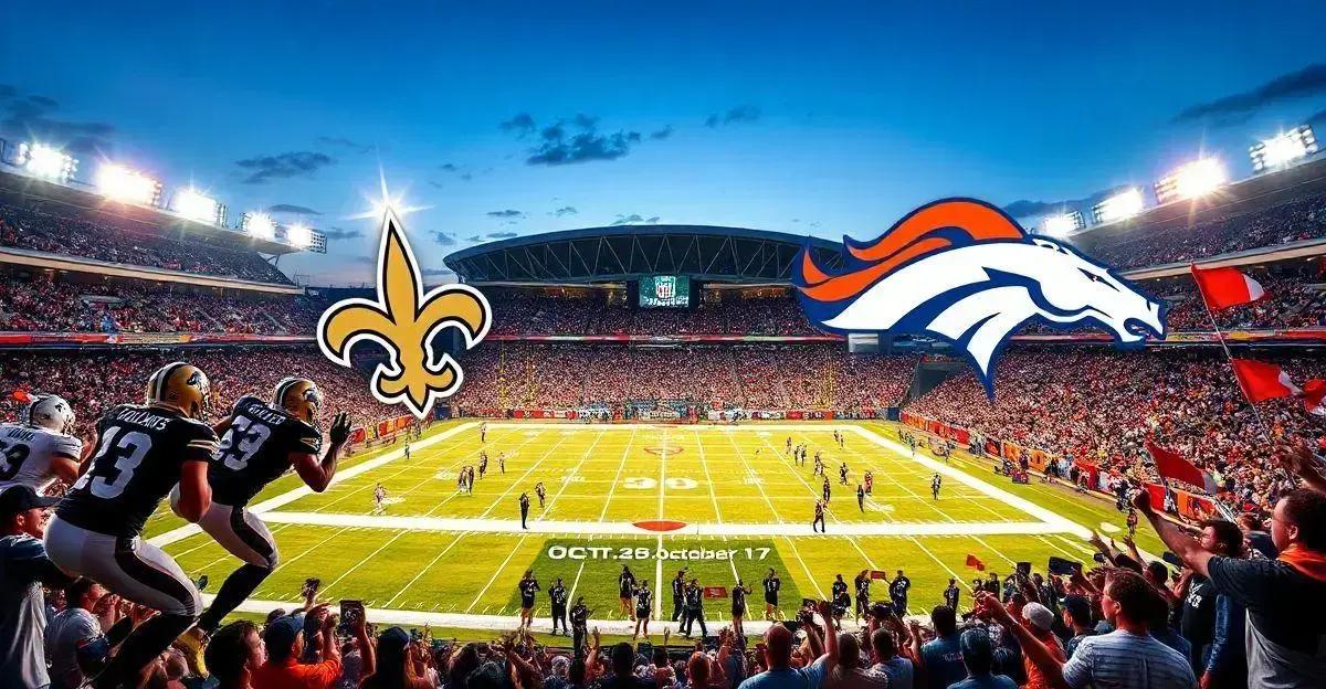 Saints x Broncos: Horário e Onde Assistir ao Jogo da NFL