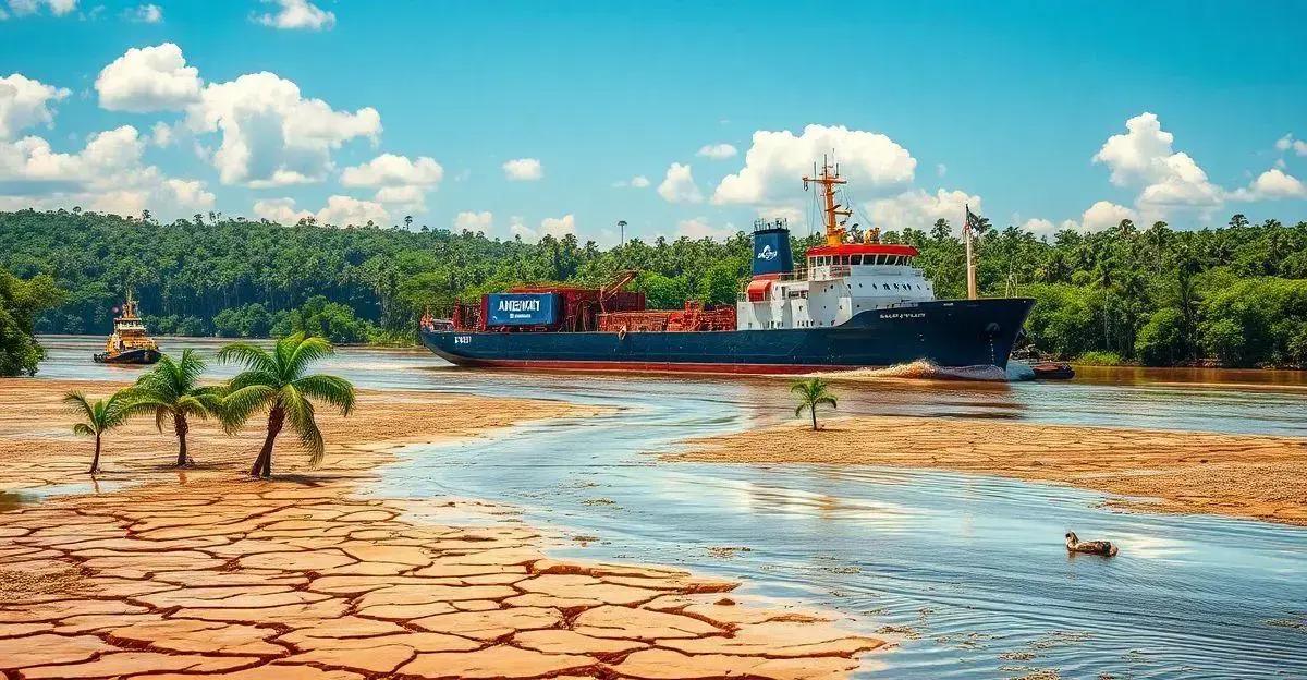 Seca no Amazonas: Navio Americano Liberado para Dragagem