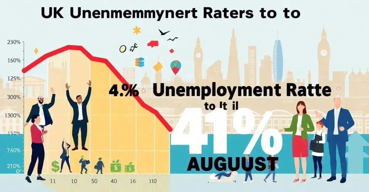 Taxa de Desemprego no Reino Unido Cai para 4% em Agosto