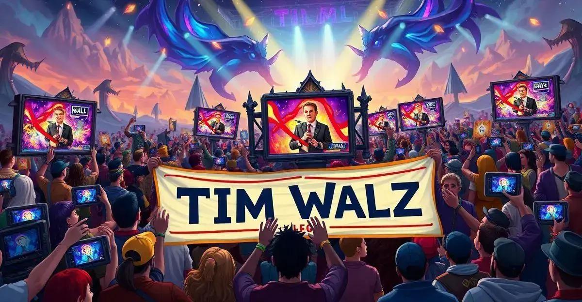 Tim Walz Rally: Ao Vivo no Twitch de World of Warcraft