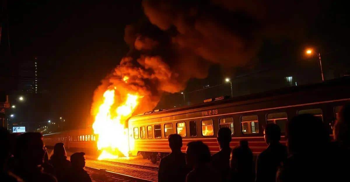 Trem Pega Fogo em São Paulo: Assista ao Vídeo do Incêndio