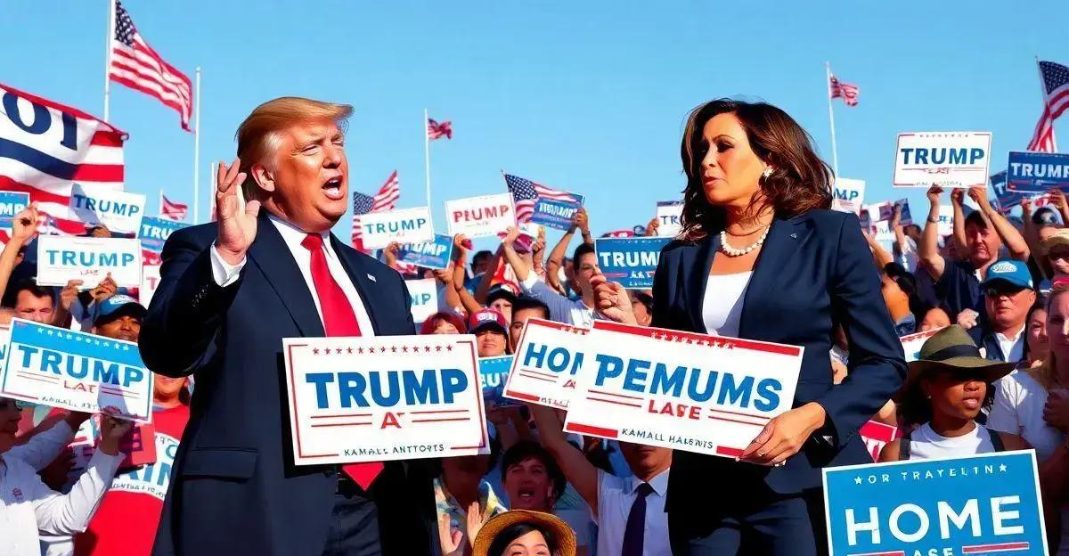 Trump e Kamala Harris Intensificam Campanhas em Estados-Pêndulo