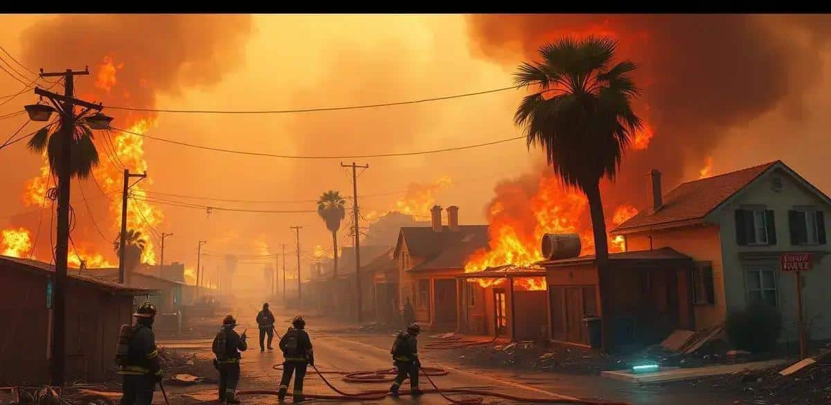 Impacto dos incêndios na comunidade de Los Angeles