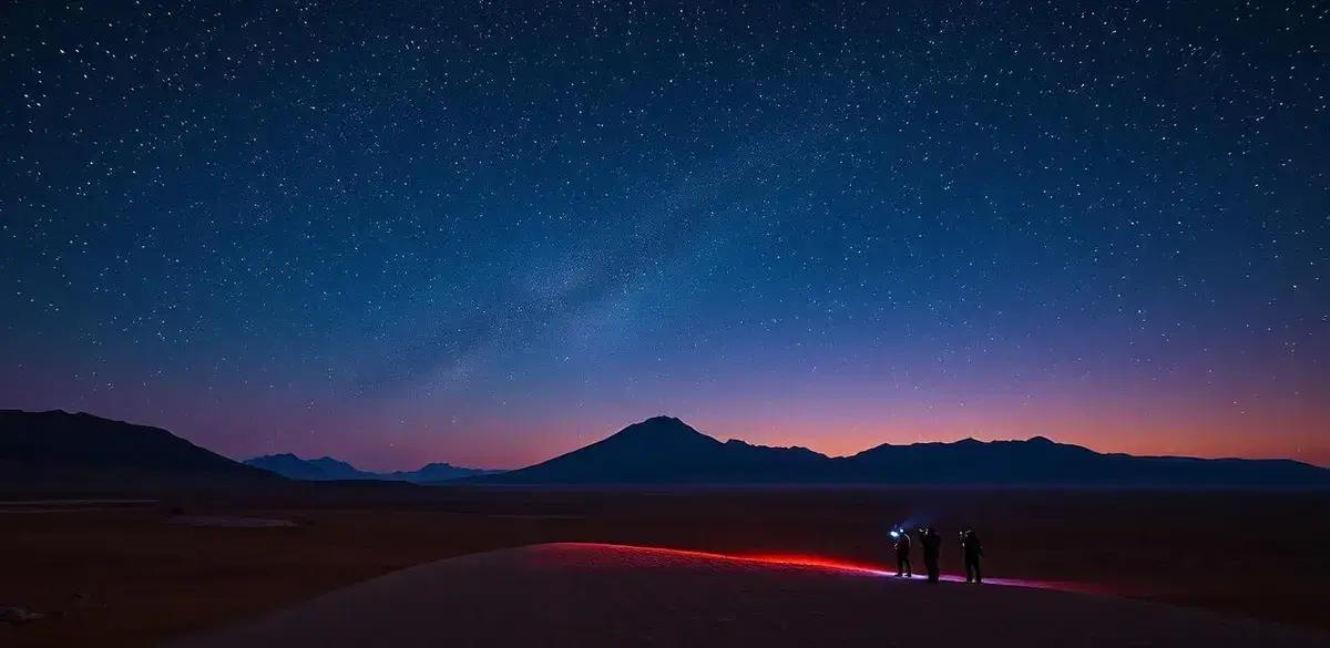 Experiência 3: Observação de Estrelas no Deserto do Atacama