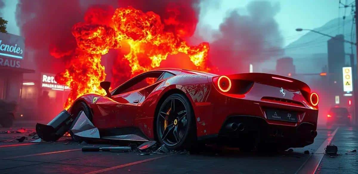 Ferrari Destruída em Acidente em Campinas: Veja as Fotos