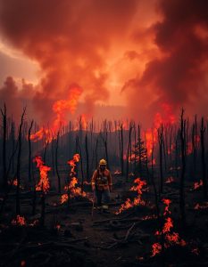 Incêndio na Geórgia: Estradas fechadas e moradores evacuados