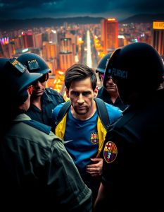 Invasão de Campo: Segurança de Messi Impede Invasor Durante Jogo