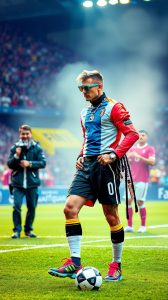 Jogador da França Surpreende com Roupa Inusitada na Apresentação