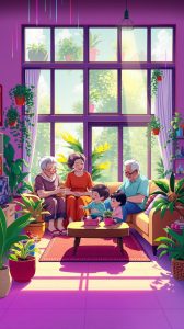 Por que os americanos estão vivendo com pessoas mais velhas?