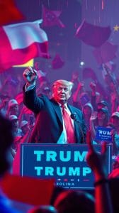 Trump em Ação: Tentativa de Frear Democratas na Carolina do Norte