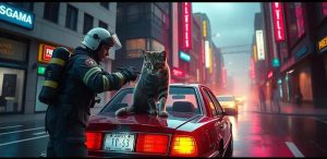 Bombeiros Resgatam Gato Preso na Roda do Carro de Giovanna Ewbank