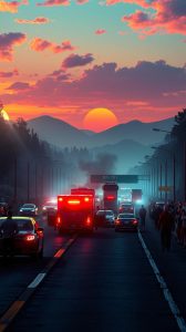 Incêndio na BR-101: 5 Feridos e 24 Veículos Atingidos