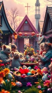 Ovos Gigantes Decoram Santa Maria de Jetibá na Páscoa Pomerana