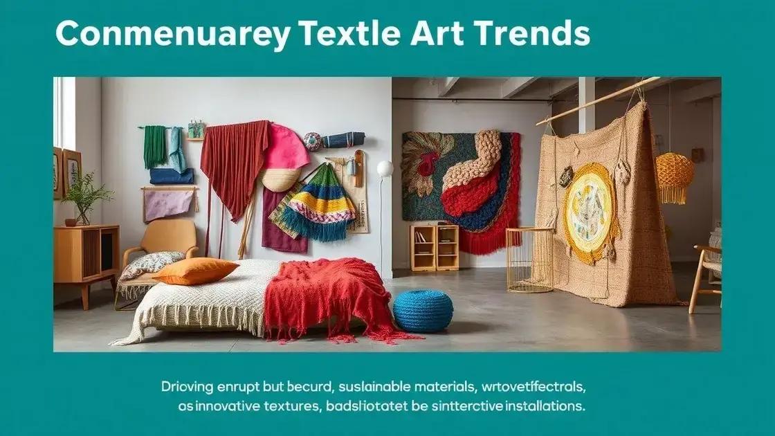 tendências atuais na arte têxtil