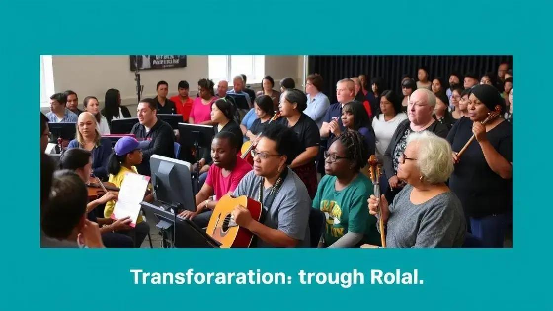 Exemplos de projetos musicais transformadores Exemplos de projetos musicais transformadores