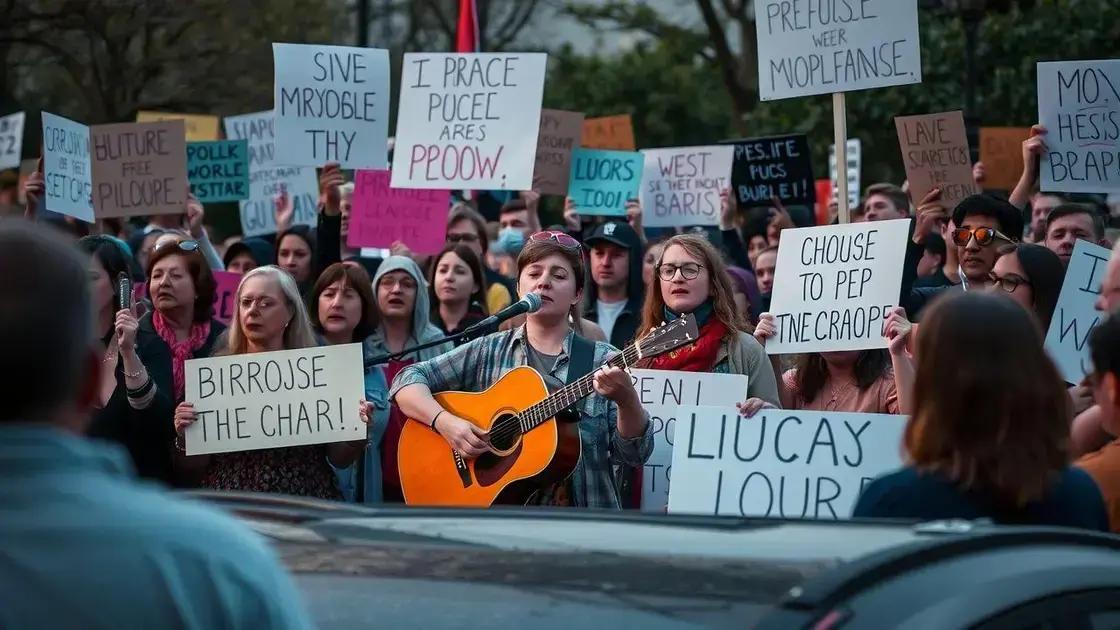 A música como protesto e resistência A música como protesto e resistência