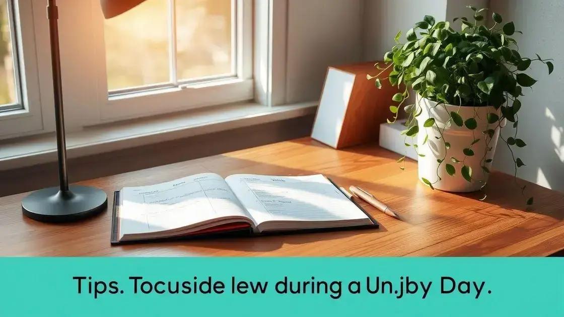 Dicas para manter o foco em um dia corrido Dicas para manter o foco em um dia corrido