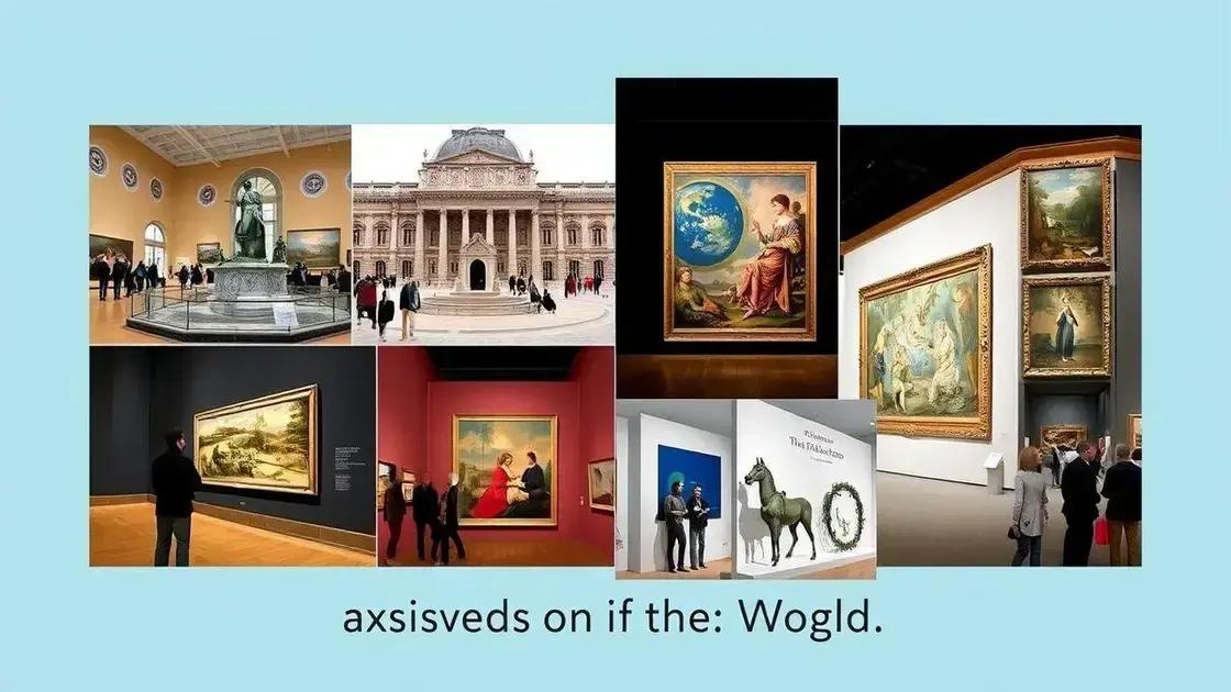 Principais exposições de arte ao redor do mundo