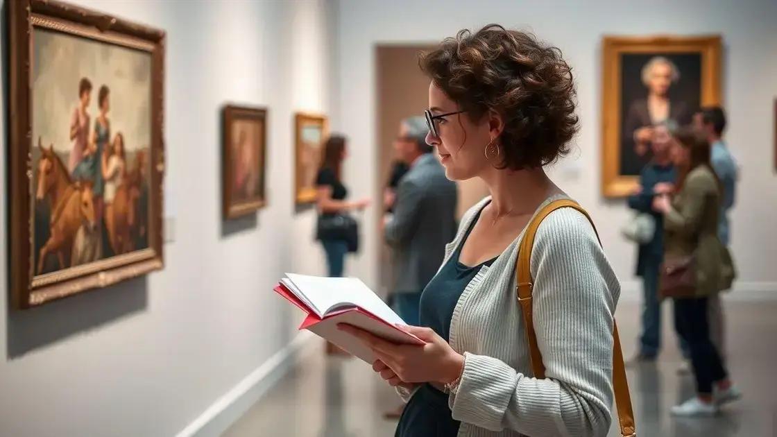 Como visitar exposições de arte com propósito