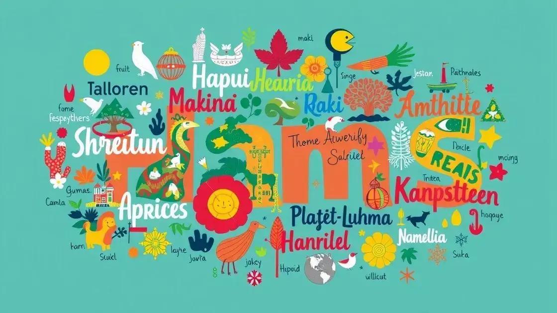 A influência da cultura na formação dos nomes