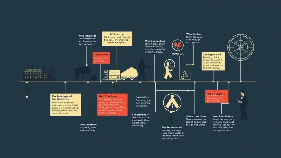 Eventos históricos e a evolução tecnológica