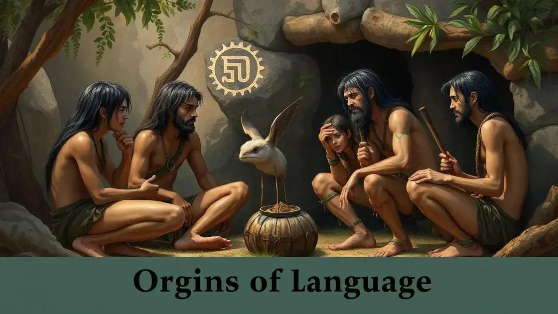 O surgimento das primeiras línguas O surgimento das primeiras línguas