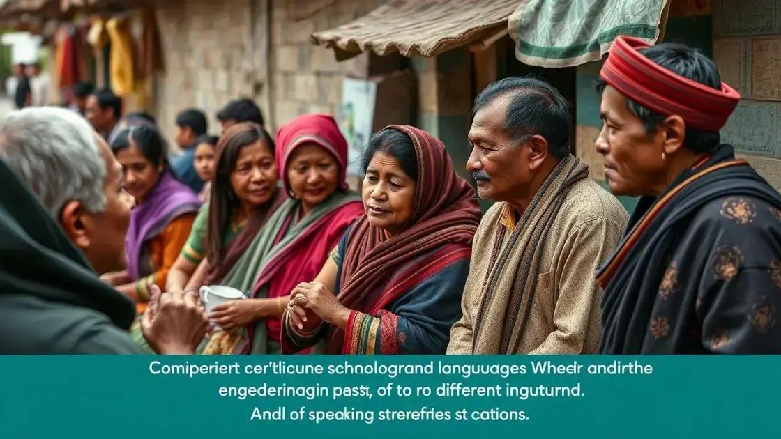 A relação entre cultura e idioma A relação entre cultura e idioma