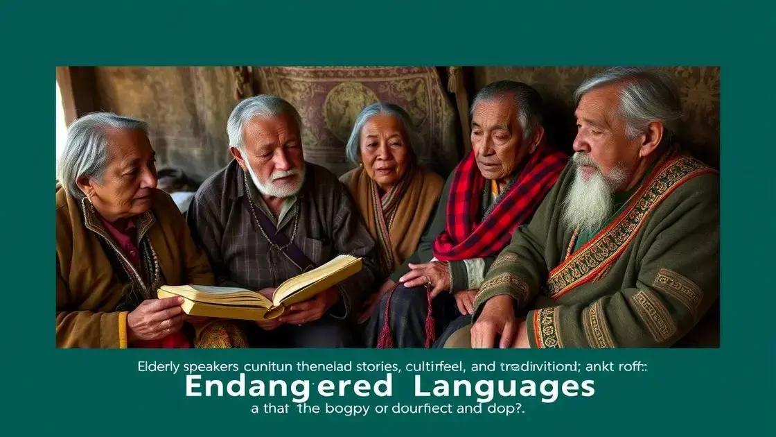 Os idiomas em extinção e sua importância na história Os idiomas em extinção e sua importância na história
