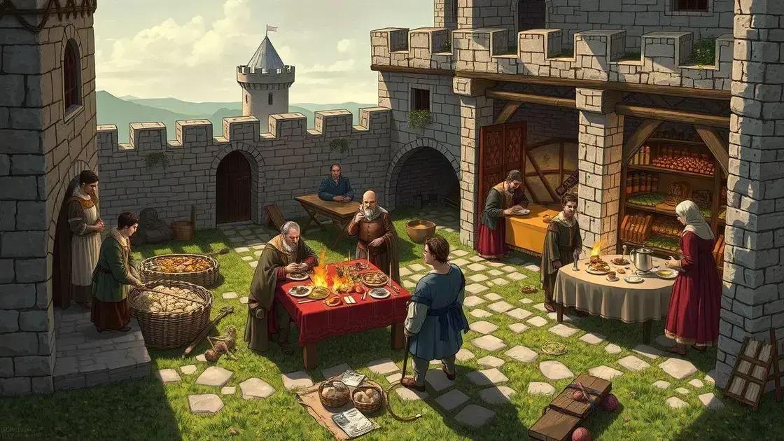 A vida cotidiana nas fortalezas medievais