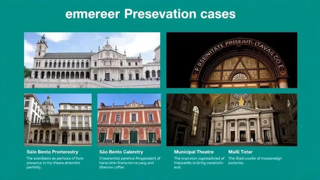 Casos emblemáticos de preservação
