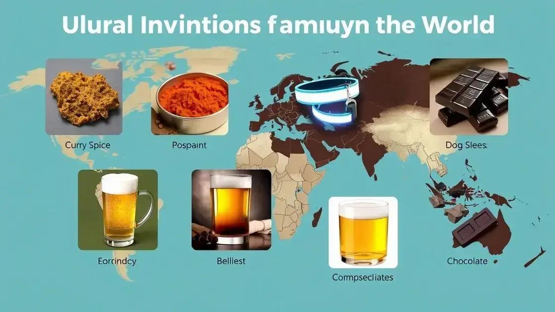 Cultura e invenções acidentais ao redor do mundo