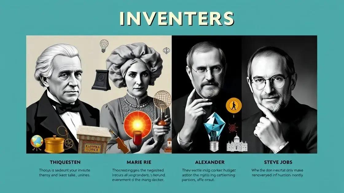 Curiosidades sobre inventores de sucesso
