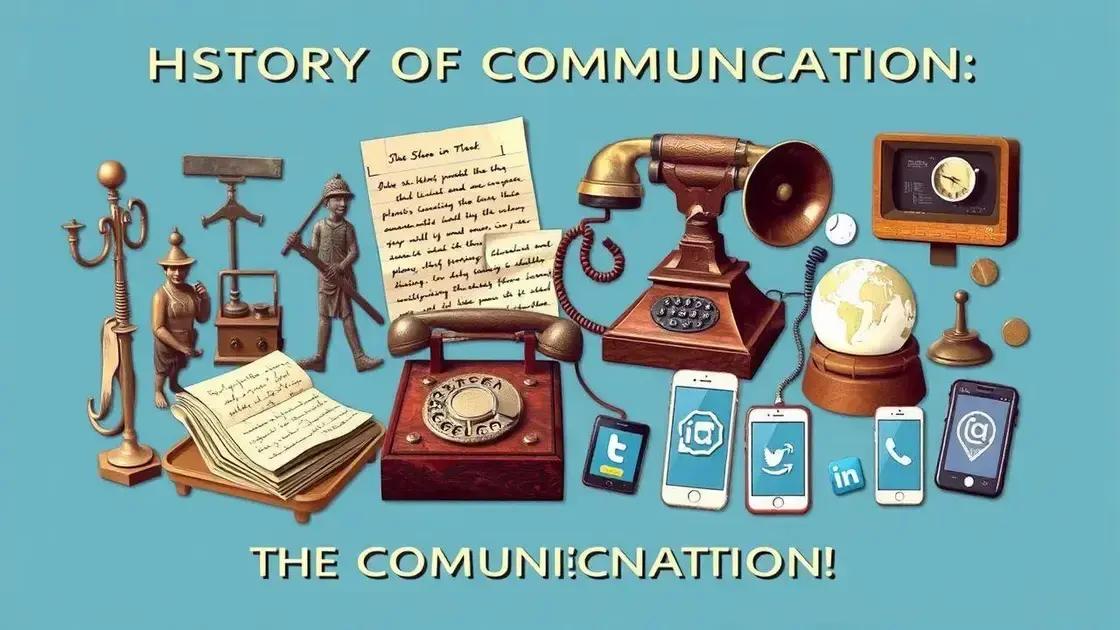 A história da comunicação e suas invenções