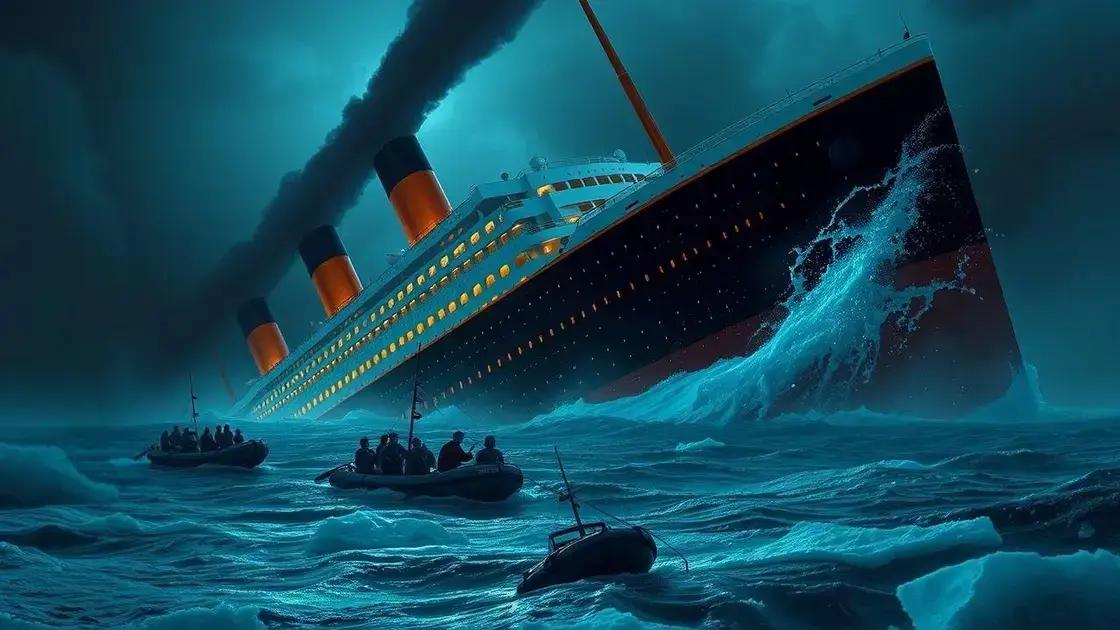 A tragédia do navio Titanic e suas consequências