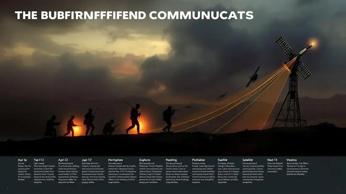 A evolução das comunicações no campo de batalha