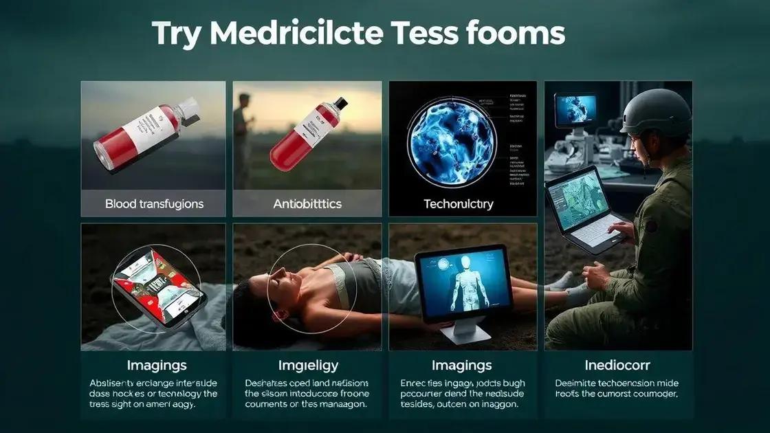 Tecnologias que surgiram na medicina militar