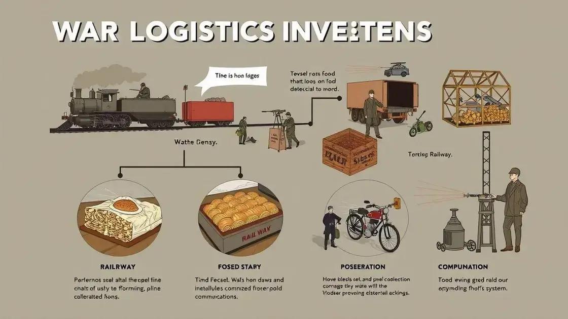 Invenções na logística de guerra e suas consequências