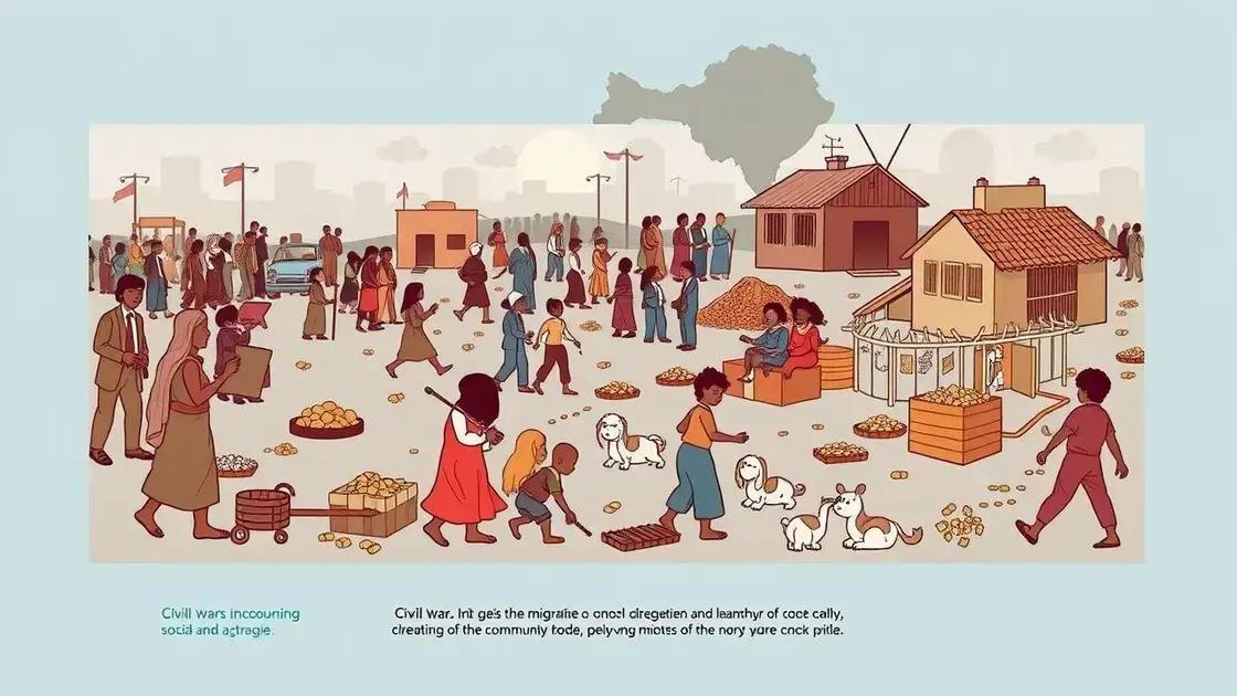 Impactos sociais e econômicos das guerras civis