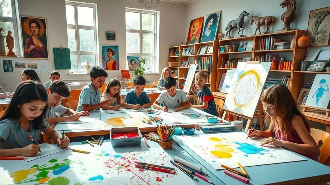 Como a arte estimula a criatividade nas salas de aula