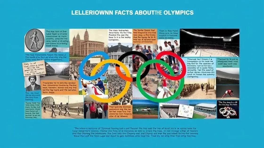 Fatos que pouca gente sabe sobre as olimpíadas