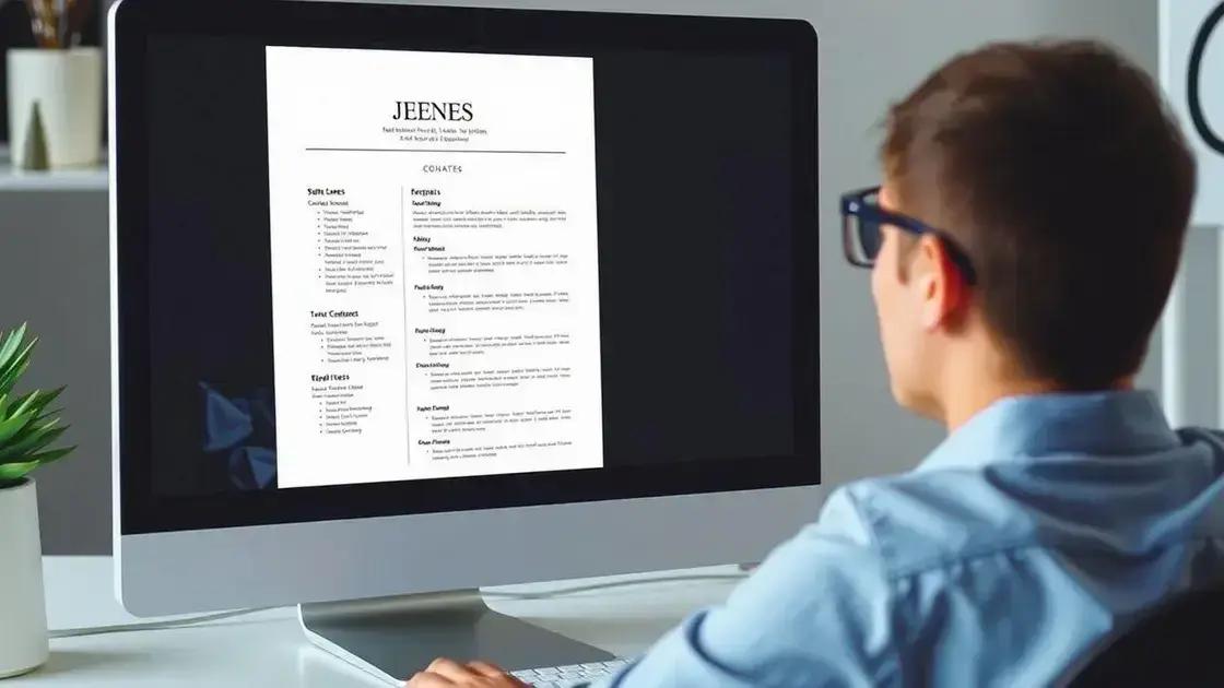 Importância de um currículo bem elaborado