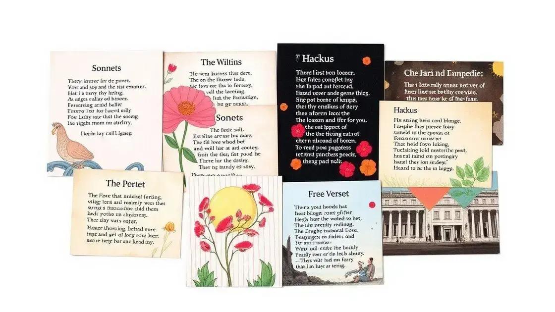 Os diferentes estilos poéticos