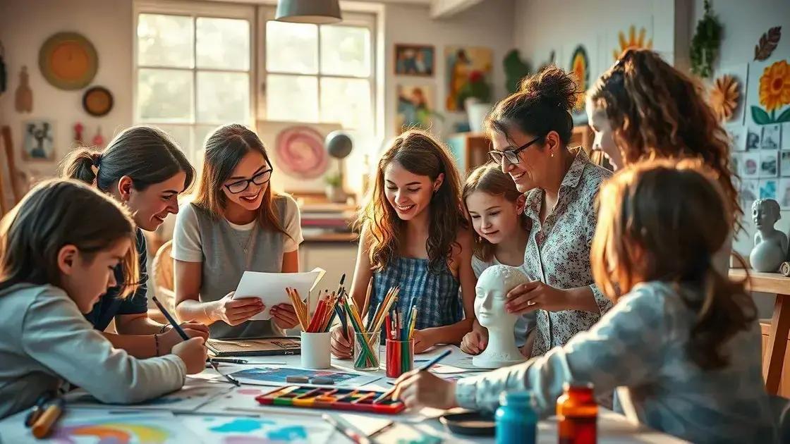 Testemunhos de educadores sobre o uso da arte