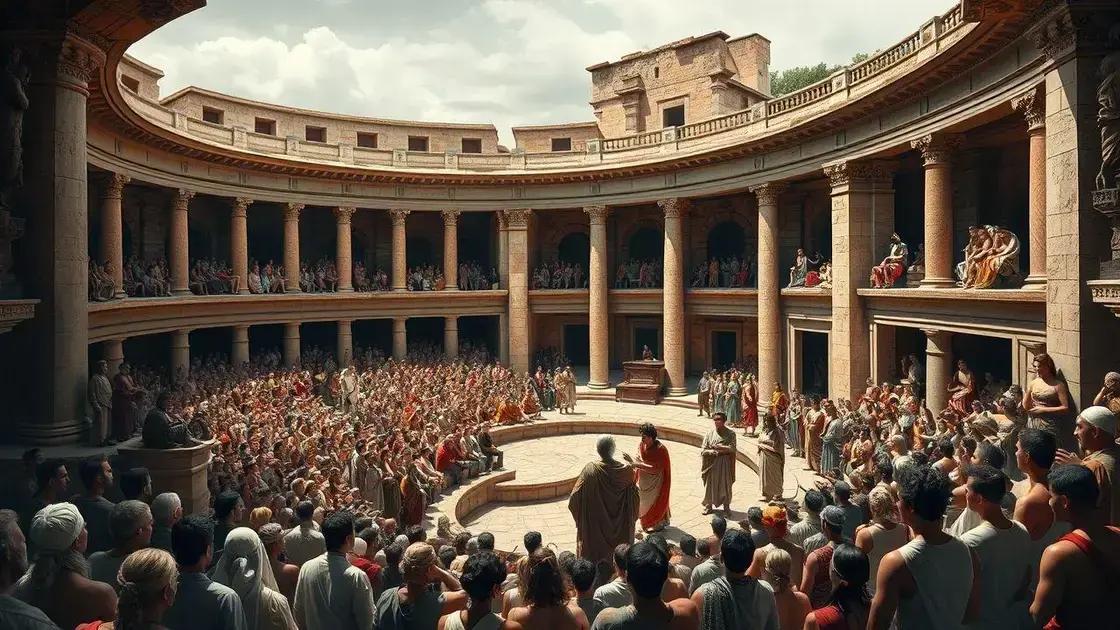 O papel do teatro na Roma antiga