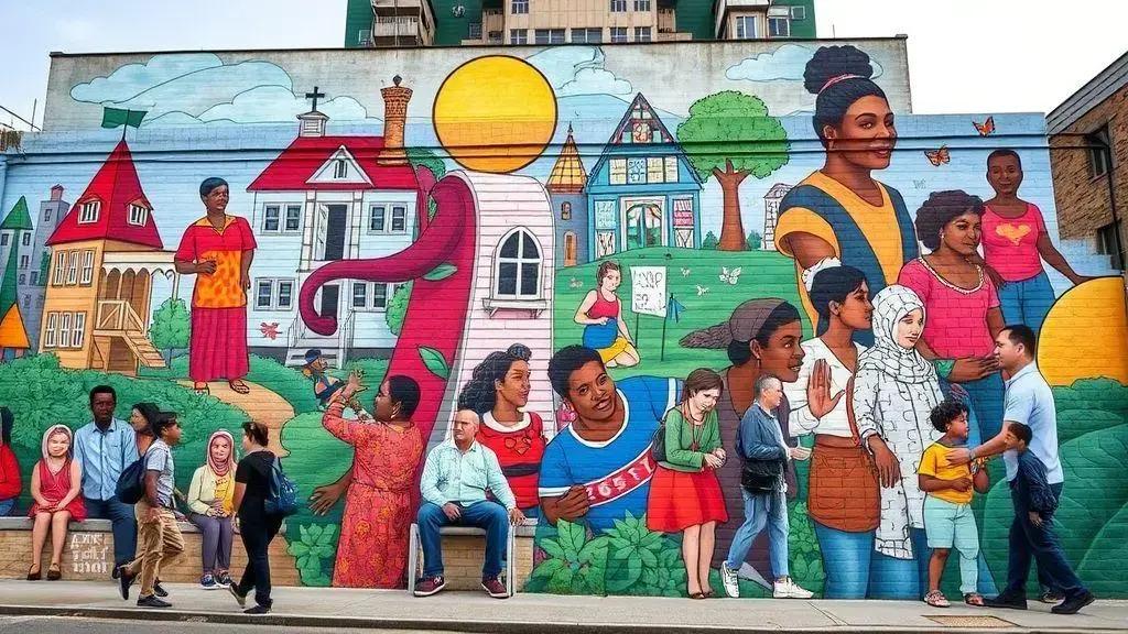 Como a arte urbana cria identidade cultural