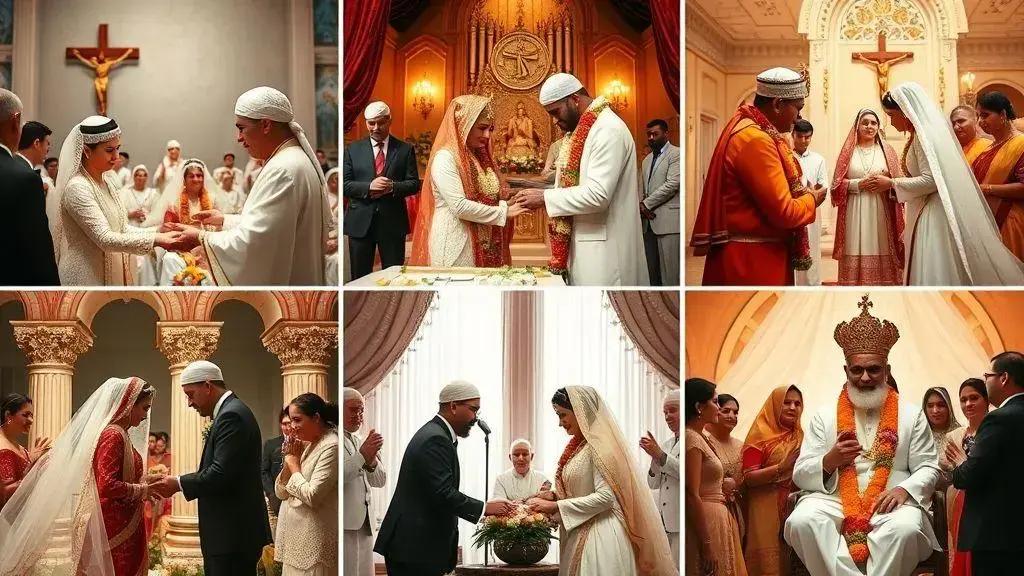 Impacto da religião nos casamentos ao longo da história