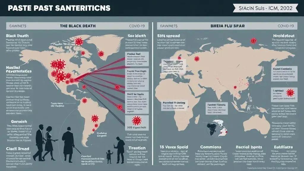 Comparação entre pandemias passadas e a atual